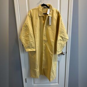 Essentials Fear of God Mens/unisex Light Yellow Long Coat Medium-New wTags Pacsu